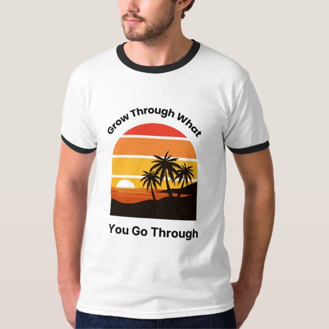 Camiseta de aro para hombres Regalo de mentalidad  (Anverso)