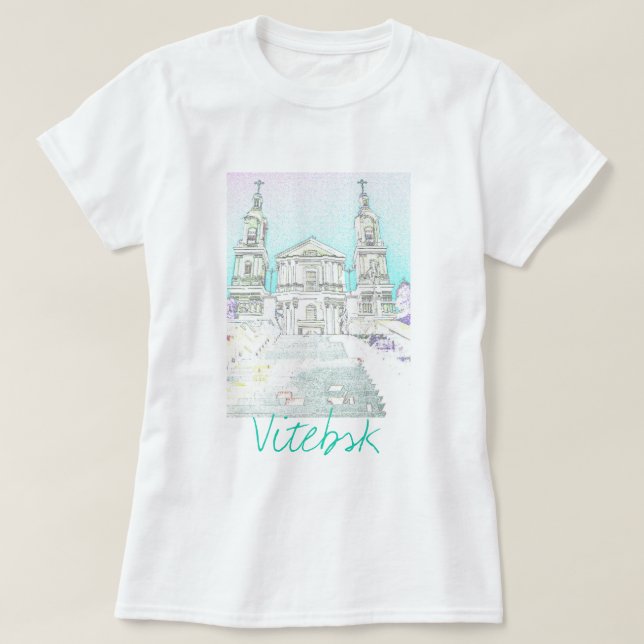 Camiseta de Arquitectura de la Iglesia de Vitebsk  (Diseño del anverso)