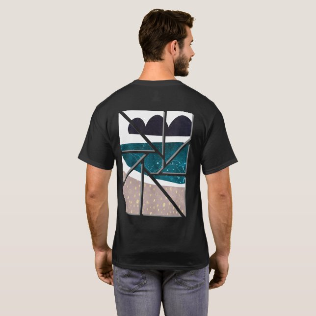 camiseta de arte abstracto (Reverso completo)