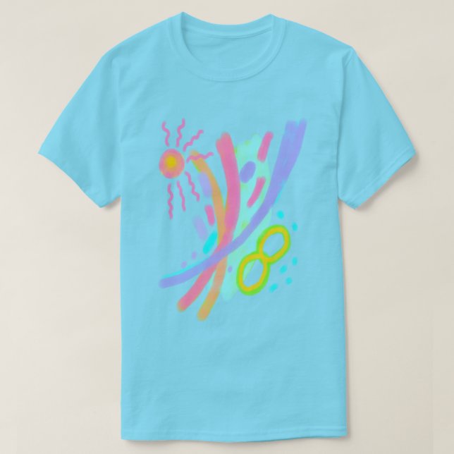 Camiseta de arte abstracto único (Diseño del anverso)