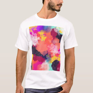 Camiseta de Arte Abstracto Vibrante