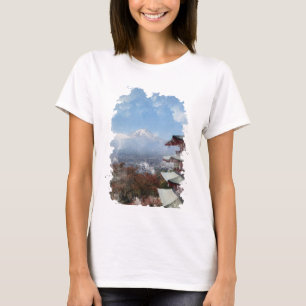 Camiseta de arte acuático del Monte Fuji Japón