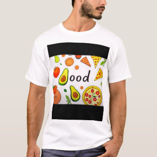 camiseta de arte alimentario