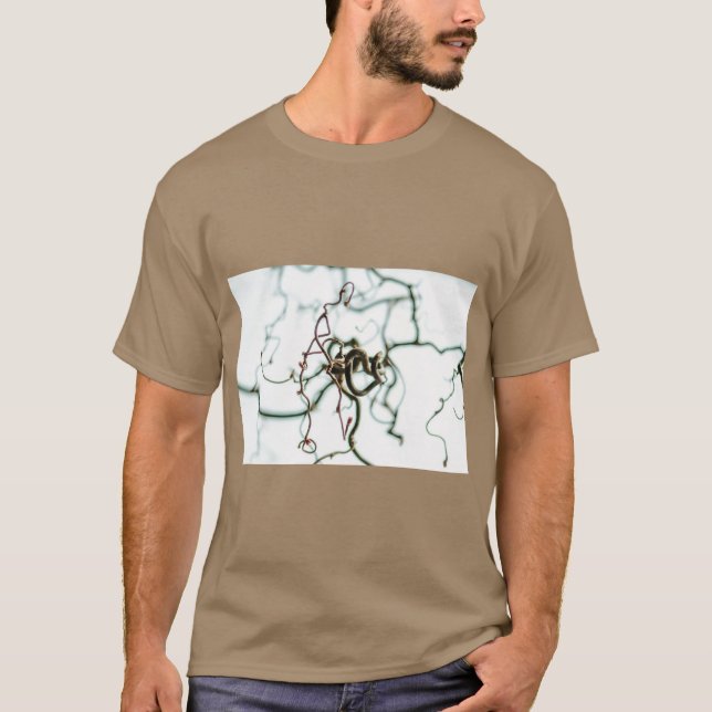 Camiseta de Arte Botánico de Avellano (Anverso)