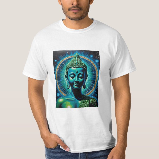 Camiseta De Arte Brillante De Buda Celestial (Anverso)