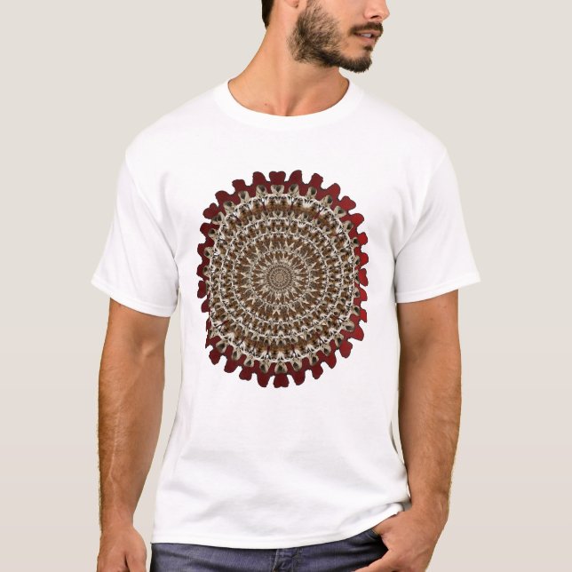 camiseta de arte canguro psicodélica (Anverso)