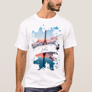 Camiseta de arte con salpicaduras de acuarela de P