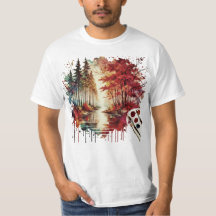 Camiseta de arte de acuarela