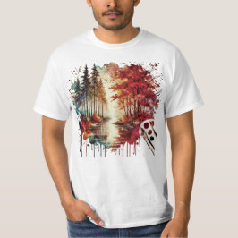 Camiseta de arte de acuarela