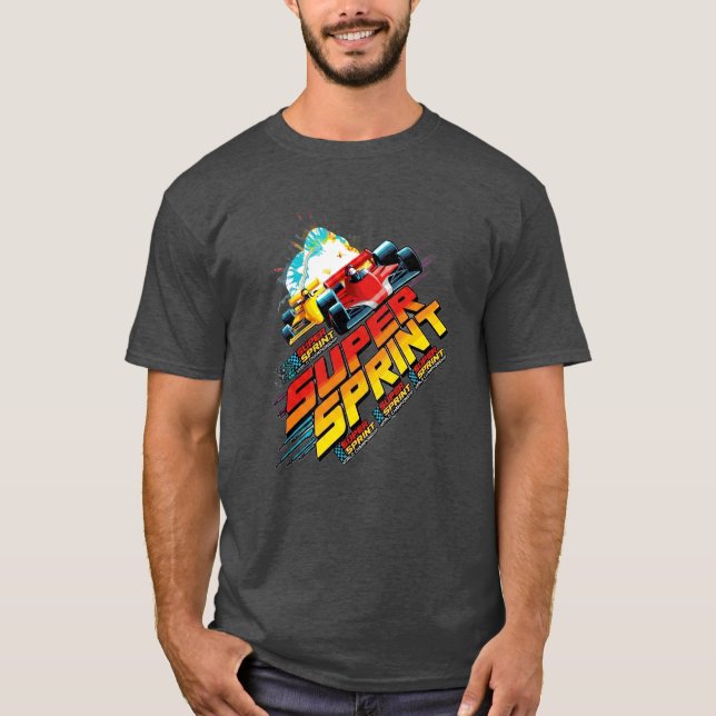 Camiseta de arte de arcade Super sprint (Anverso)