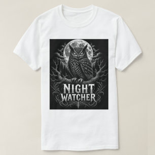 Camiseta de arte de búho Vigilante nocturno Ar