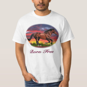 Camiseta de arte de caballos libre