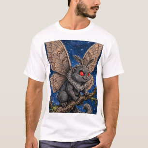 Camiseta de arte de carta coleccionable de Mothman