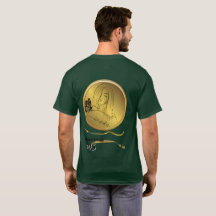 Camiseta de Arte de Chica Dorada - Retrato de Muje