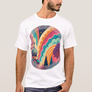 Camiseta de arte de fantasía de arcoíris personali