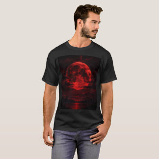 🌕🩸 Camiseta de Arte de Fantasía Oscura: Eclipse 