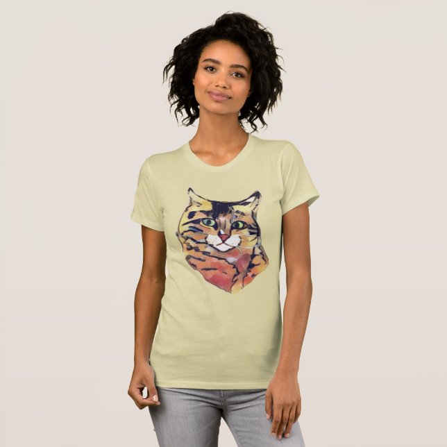 Camiseta de arte de gato (Anverso completo)