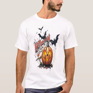 Camiseta de arte de graffiti de calabaza de Hallow