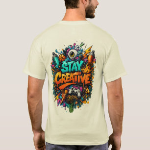 Camiseta de arte de grafiti Stay Creative Calle