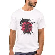 Camiseta de arte de guerrero de Samurai - Estilo d