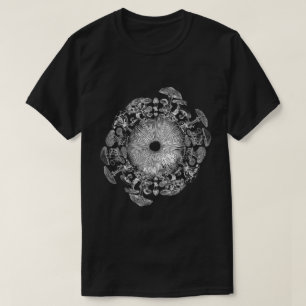 Camiseta de arte de impresión de esporas de iris d
