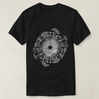 Camiseta de arte de impresión de esporas de iris d