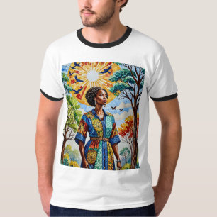 Camiseta de arte de la Reina del Mosaico iluminada