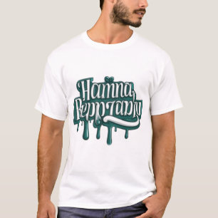Camiseta de arte de la tipografía con goteo