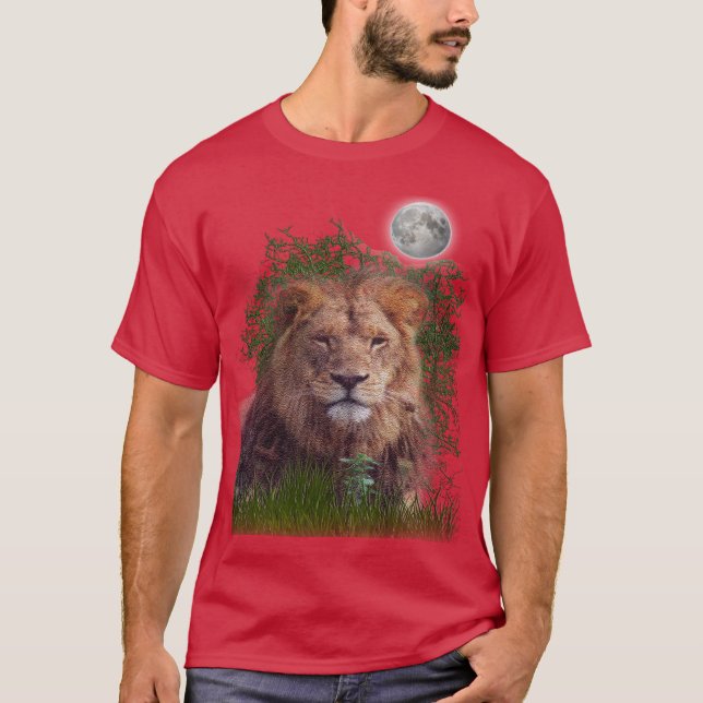 Camiseta de arte de león (Anverso)