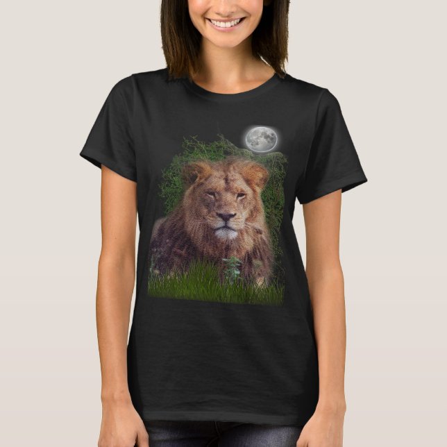 Camiseta de arte de león (Anverso)