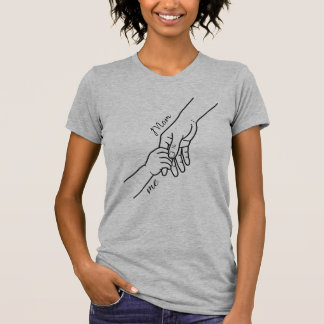 Camiseta de arte de línea de manos personalizadas