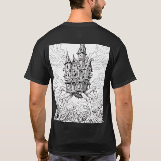 Camiseta de arte de línea de rastreador espeluznan