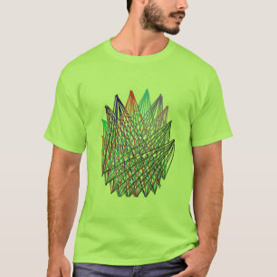 Camiseta de Arte de Línea Geométrica Abstracta