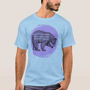Camiseta de arte de oso