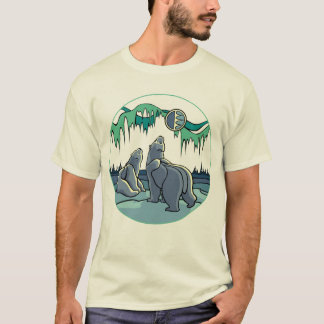 Camiseta de Arte de Oso Polar Camisetas de Arte de