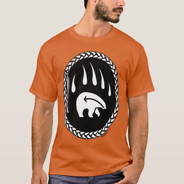 Camiseta de arte de oso tribal (Anverso)