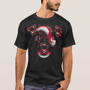 Camiseta de arte de palabras de Santa Hat