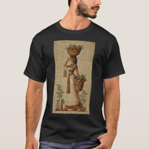 Camiseta de arte de reina egipcia vintage   Antigu