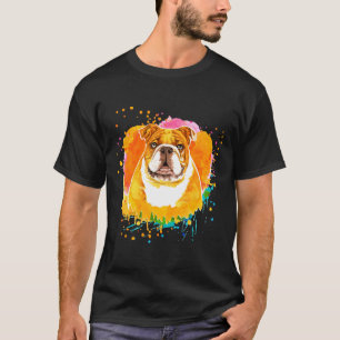 Camiseta de arte de salpicaduras Pug Regalo de ama