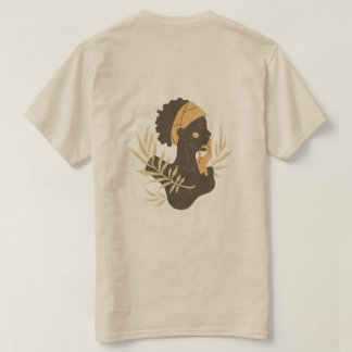 Camiseta de arte de silueta tribal minimalista