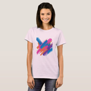 Camiseta de arte de trazo de pincel abstracto – Mi