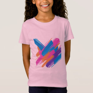 Camiseta de Arte de Trazo de Pincel Abstracto – Mi
