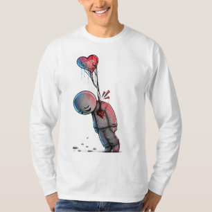 Camiseta de arte de tristeza emocional y dolor de