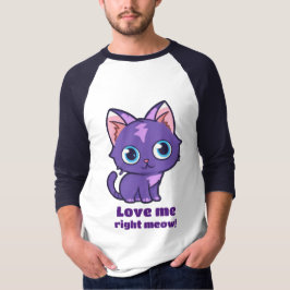 Camiseta de arte de vectores de gatos de anime mor