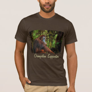 Camiseta de Arte de Vida Silvestre Red Ape de Oran