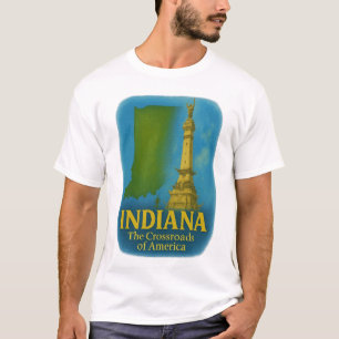 Camiseta de arte del estado de Indiana...