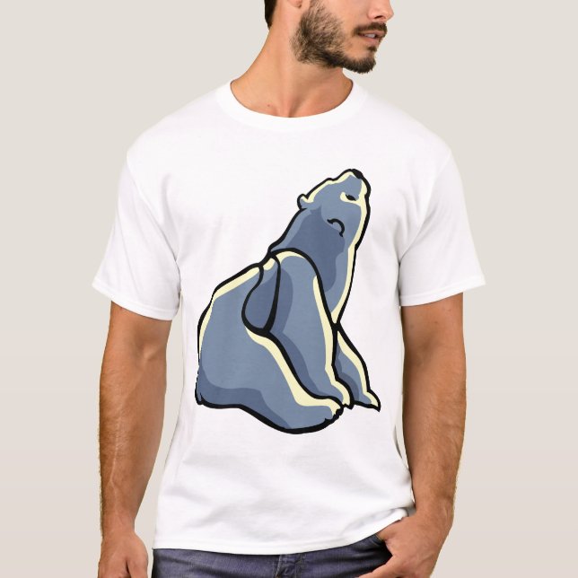 Camiseta de arte del oso polar Unisex Oso Polar (Anverso)