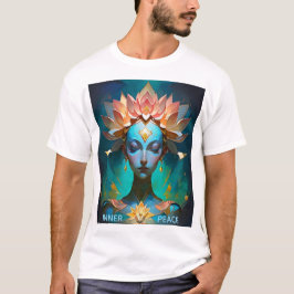 CAMISETA DE ARTE ESPIRITUAL DE LA DIOSA DEL LOTUS