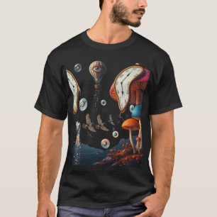 Camiseta de arte estético surrealista collage retr