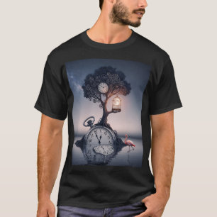 Camiseta de arte estético surrealista con collage